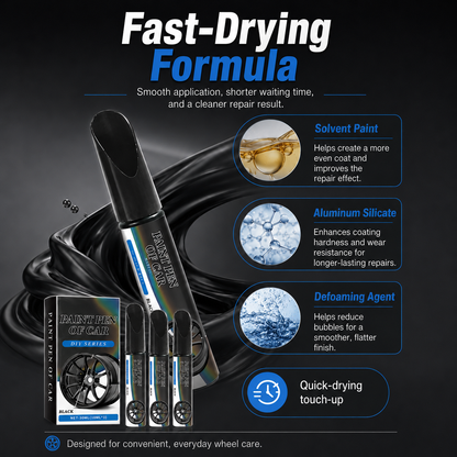 Car Wheel Paint Touch-Up Pen — Fast Curb Rash & Scratch Repair (Rust-Proof)