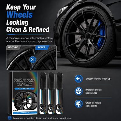 Car Wheel Paint Touch-Up Pen — Fast Curb Rash & Scratch Repair (Rust-Proof)